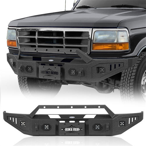 Aftermarket Front Bumper For 1992-1996 Ford Bronco F-150 F-250 F-350 - Ultralisk4x4-u8540-1