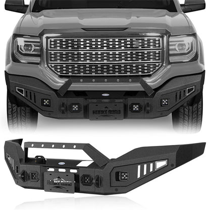 Full-width Front Bumper For 2016-2018 GMC Sierra 1500 - Ultralisk4x4-u9460-1