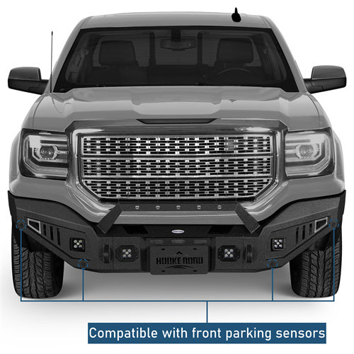 Full-width Front Bumper For 2016-2018 GMC Sierra 1500 - Ultralisk4x4-u9460-7