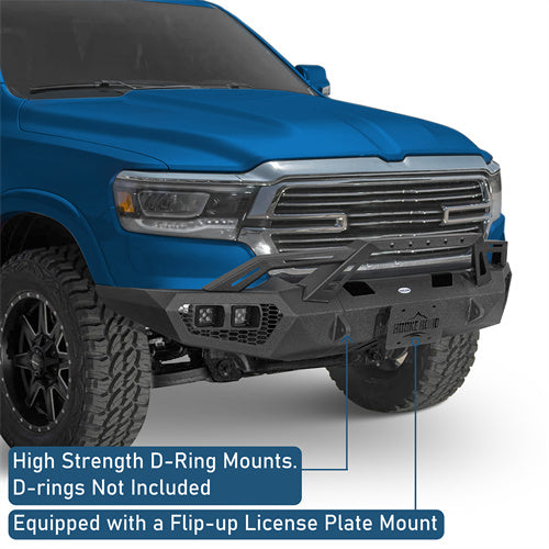 Off-Road Front Bumper For 2019-2024 Ram 1500(Excluding EcoDiesel, Rebel & TRX)(Does not for 19-24 Ram 1500 Classic Models) - Ultralisk4x4