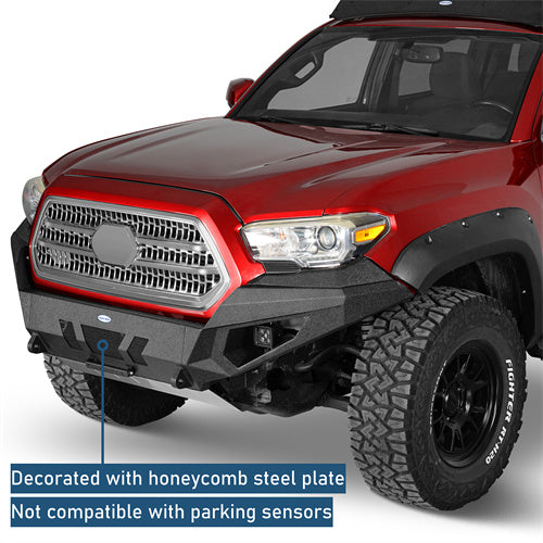 Front Bumper w/ LED Lights For 2016-2023 Toyota Tacoma 3rd Gen - Ultralisk4x4 -u4227-5