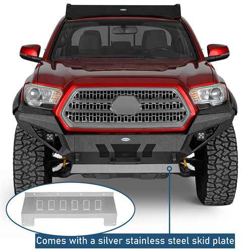 Front Bumper w/ LED Lights For 2016-2023 Toyota Tacoma 3rd Gen - Ultralisk4x4 -u4227-6