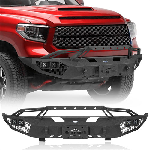 Off-Road Front Bumper w/ LED Lights For 2014-2021 Toyota Tundra F-350 - Ultralisk4x4-u5010-1