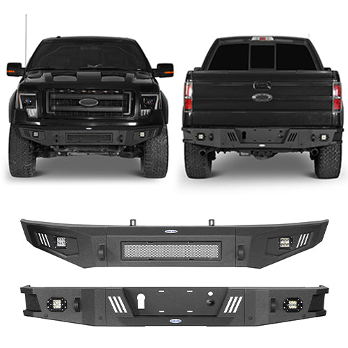 Ford F-150 Front Bumper & Rear Bumper Back Bumper for 2009-2014 Ford F-150 ultralisk4x4 ULB.8201+8204  1