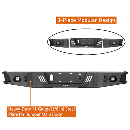 Ford F-150 Front Bumper & Rear Bumper Back Bumper for 2009-2014 Ford F-150 ultralisk4x4 ULB.8201+8204 17