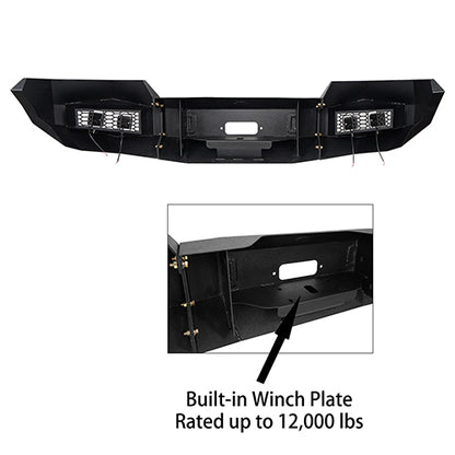 Front Bumper & Rear Bumper w/Lights & Towing Hooks for 2006-2008 Ford F-150 ultralisk4x4 ULB.8000+8204 19