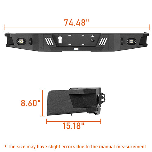 Front Bumper & Rear Bumper w/Lights & Towing Hooks for 2006-2008 Ford F-150 ultralisk4x4 ULB.8000+8204 27