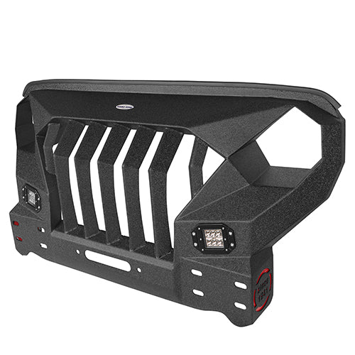 Mad Max Front Bumper & Rear Bumper w/Spare Tire Carrier for 2007-2018 Jeep Wrangler JK ultralisk4x4 ULB.2038+2015 22