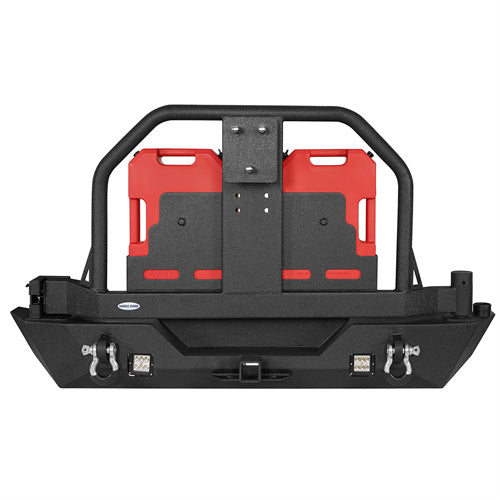 Mad Max Front Bumper & Rear Bumper w/Spare Tire Carrier for 2007-2018 Jeep Wrangler JK ultralisk4x4 ULB.2038+2015 25