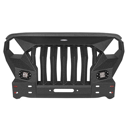Mad Max Front Bumper & Rear Bumper w/2 Inch Hitch Receiver for 2007-2018 Jeep Wrangler JK ultralisk ULB.2038+2029 21