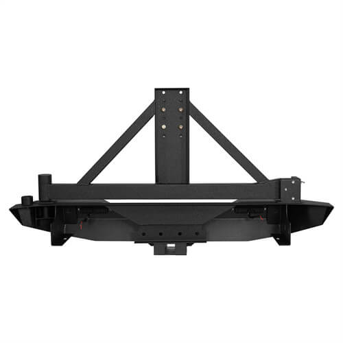 Mad Max Front Bumper & Rear Bumper w/2 Inch Hitch Receiver for 2007-2018 Jeep Wrangler JK ultralisk ULB.2038+2029 26