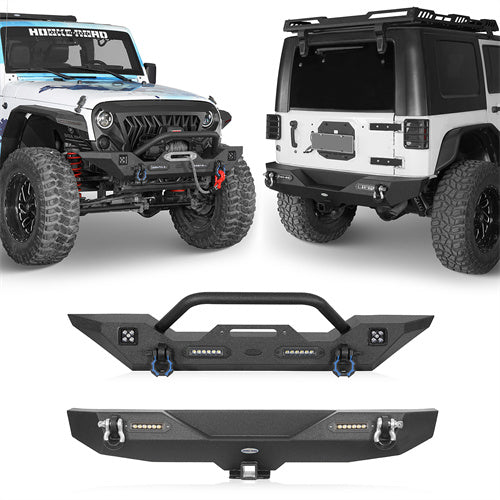 Different Trail Front Bumper & Rear Bumper Combo(07-18 Jeep Wrangler JK) - Ultralisk 4x4