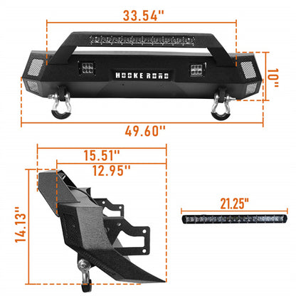 Front Bumper & Rear Bumper Combo for 2016-2023 Toyota Tacoma 3rd Gen ul42024200s 12