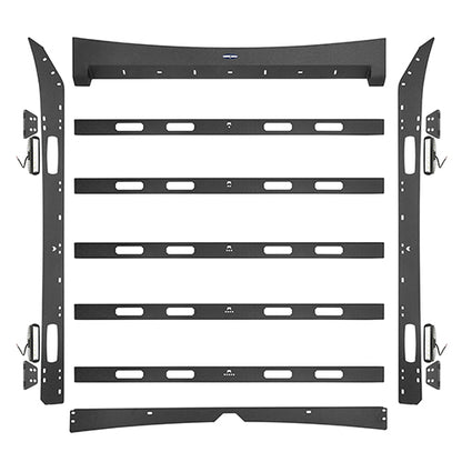 Front Bumper &  Rear Bumper &  Roof Rack Luggage Carrier for 2009-2014 Ford F-150 SuperCrew, Excluding Raptor ultralisk4x4 ULB.8205+8201+8203 33