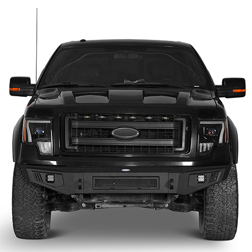 Front Bumper &  Rear Bumper &  Roof Rack Luggage Carrier for 2009-2014 Ford F-150 SuperCrew, Excluding Raptor ultralisk4x4 ULB.8205+8201+8203 4