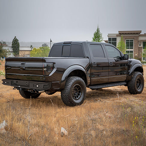 Front Bumper &  Rear Bumper &  Roof Rack Luggage Carrier for 2009-2014 Ford F-150 SuperCrew, Excluding Raptor ultralisk4x4 ULB.8205+8201+8203 7