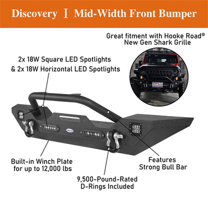 Jeep JL Front Bumper & Rear Bumper & Running Boards for 2018-2023 Jeep Wrangler JL ultralisk4x4 ULB.3003+3006+3018 21