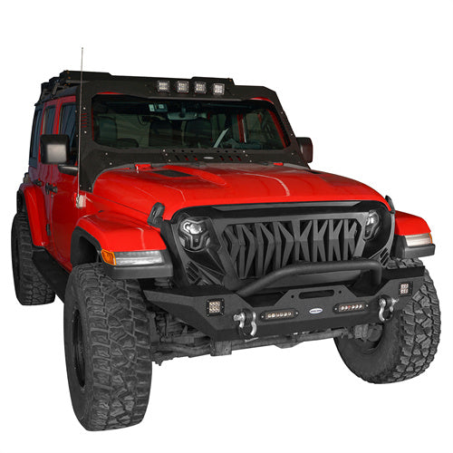 Jeep JL Front Bumper & Rear Bumper & Running Boards for 2018-2023 Jeep Wrangler JL ultralisk4x4 ULB.3003+3006+3018 4