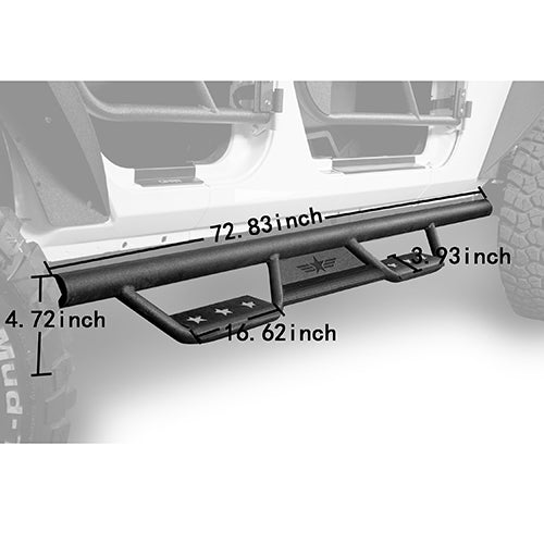 Jeep JK Front Bumper & Rear Bumper & Running Boards for 2007-2018 Jeep Wrangler JK ultralisk ULB.2010+3018+2030  29