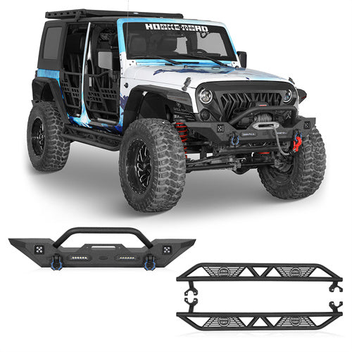 Front Bumper & Running Boards(07-18 Jeep Wrangler JK) - ultralisk4x4