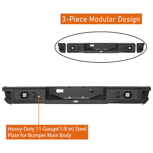 Front Bumper w/Hoop & Rear Bumper for 2007-2013 Toyota Tundra ultralisk4x4 ULB.5200+5201 15