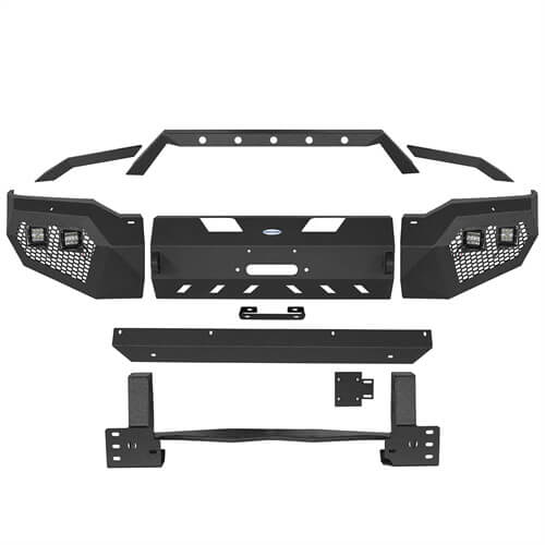 Front Bumper w/Hoop & Rear Bumper for 2007-2013 Toyota Tundra ultralisk4x4 ULB.5200+5201 22