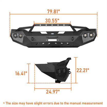 Front Bumper w/Hoop & Rear Bumper for 2007-2013 Toyota Tundra ultralisk4x4 ULB.5200+5201 29