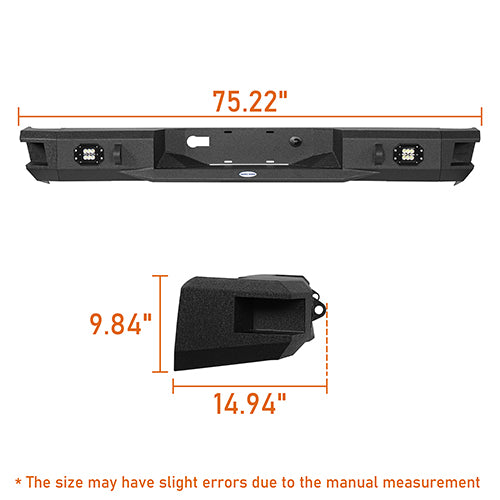 Front Bumper w/Hoop & Rear Bumper for 2007-2013 Toyota Tundra ultralisk4x4 ULB.5200+5201 30