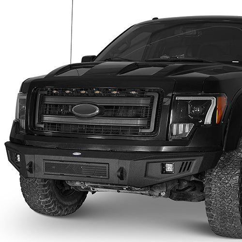 Front Bumper & Rear Bumper & Roof Rack for 2009-2014 Ford F-150 SuperCrew,Excluding Raptor ultralisk4x4 ULB.8205+8201+8204 4