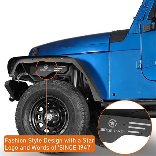 Road Trip Front Inner Fender Liners For 1997-2006 Jeep Wrangler TJ - Ultralisk4x4 - u1034s -6