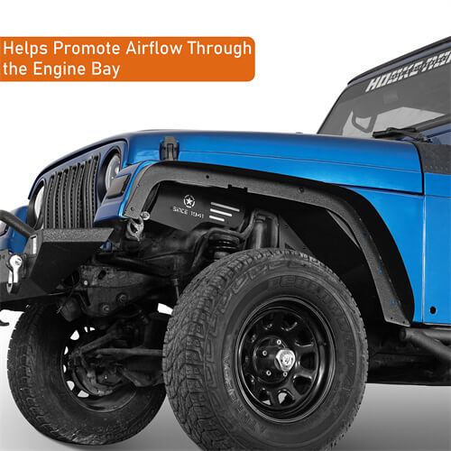 Road Trip Front Inner Fender Liners For 1997-2006 Jeep Wrangler TJ - Ultralisk4x4 - u1034s -7