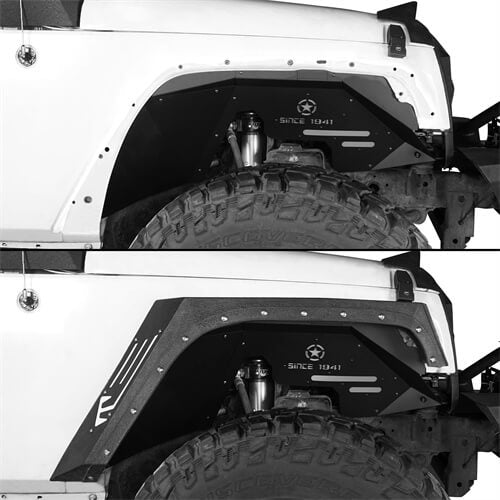 Jeep JK Front Inner Fender Liners for 2007-2018 Jeep Wrangler JK B20662067 4