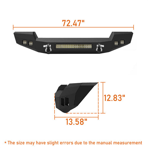 Full Width Climber Front Bumper & Explorer Rear Bumper for 2018-2023 Jeep Wrangler JL ulb30113003 ultralisk4x4 15