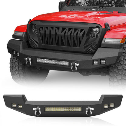 Full Width Climber Front Bumper & Explorer Rear Bumper for 2018-2023 Jeep Wrangler JL ulb30113003 ultralisk4x4 3