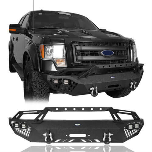 Full Width Front Bumper for 2009-2014 Ford F-150, Excluding Raptor ul820082018202 17