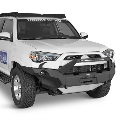 Full-Width Front Bumper w/ LED Light Bar For 2014-2024 Toyota 4Runner - Ultralisk4x4-u9814s-2