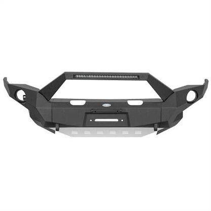 Full-Width Front Bumper w/ LED Light Bar For 2014-2024 Toyota 4Runner - Ultralisk4x4-u9814s-3