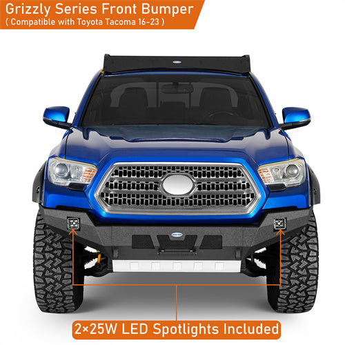 Car Bumper Full-Width Front Bumper For 2016-2023 Toyota Tacoma 3rd Gen - Ultralisk4x4 - Ultralisk4x4 -u4221-5