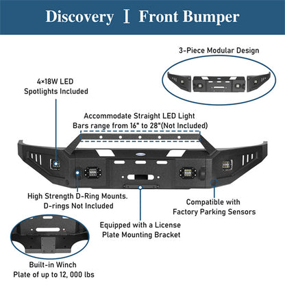 Offroad Steel Full Width Front Bumper (2015-2018 Ram 1500 Rebel) - Ultralisk 4x4