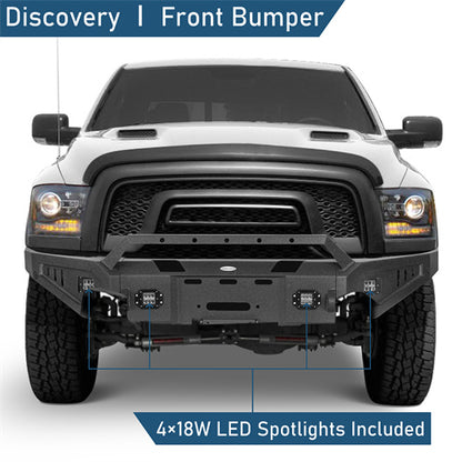 Offroad Steel Full Width Front Bumper (2015-2018 Ram 1500 Rebel) - Ultralisk 4x4