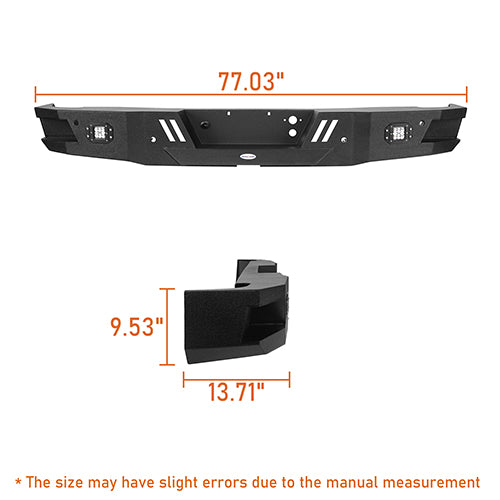 Front Bumper & Rear Bumper for 2007-2013 Chevy Silverado 1500 2nd Generation - ultralisk4x4 ULB.9021+9025 23