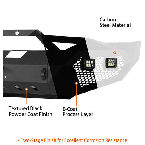 Full Width Front Bumper & Rear Bumper for 2007-2013 Toyota Tundra - ultralisk4x4 ULB.5200+5206 25