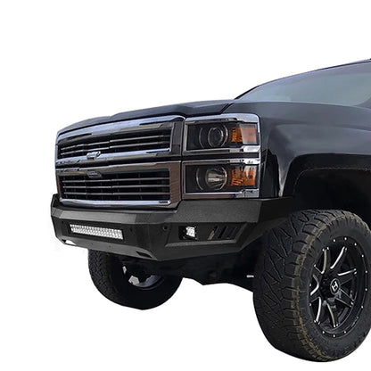 Full Width Front Bumper & Rear Bumper w/Lights for 2014-2015 Chevy Silverado 1500 - ultralisk4x4 ULB.9022+9025 4