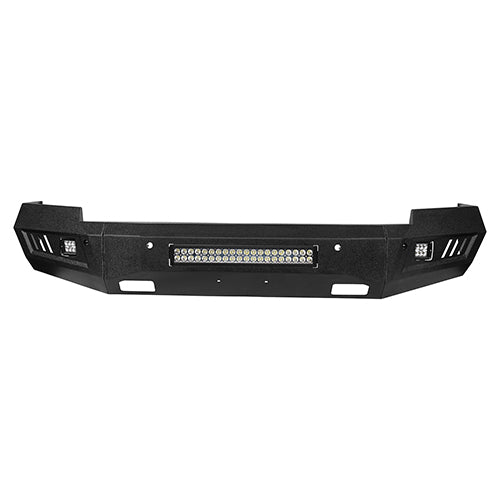 Full Width Front Bumper & Rear Bumper w/Lights for 2014-2015 Chevy Silverado 1500 - ultralisk4x4 ULB.9022+9025 8