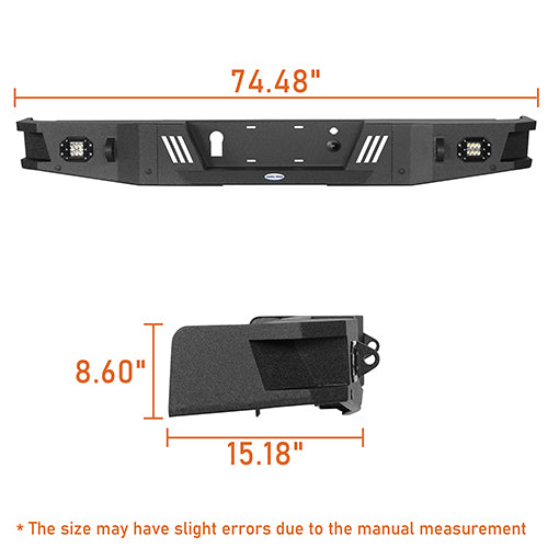 Front Bumper w/ Grill Guard & Rear Bumper for 2009-2014 Ford F-150 Excluding Raptor ultralisk4x4 ULB.8200+8204 26