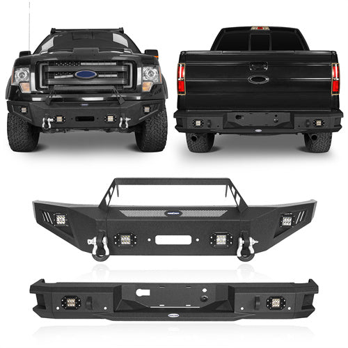 Ford F-150 Front Bumper & Rear Bumper for 2009-2014 Ford F-150 ...