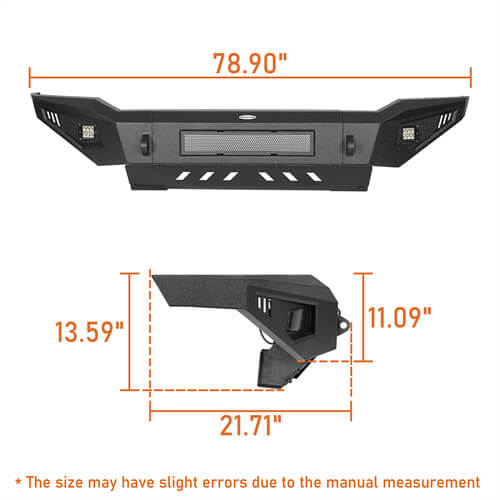 Full Width Front Bumper & Rear Bumper for 2007-2013 Toyota Tundra ul52045206s 8