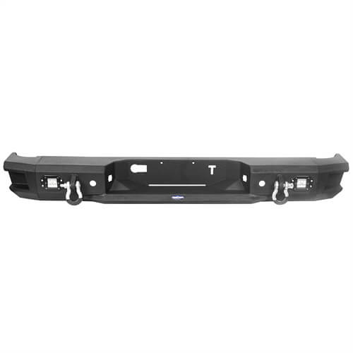 Full Width Front Bumper w/Winch Plate & Rear Bumper w/Hitch Receiver for 2007-2013 Toyota Tundra - Ultralisk4x4 ULB.5205+ULB.5201 18