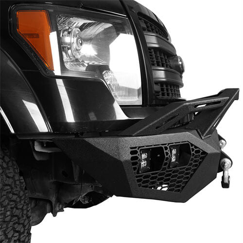 Front Bumper w/Grill Guard & Back Bumper for 2009-2014 Ford F-150 Excluding Raptor ultralisk4x4 ULB.8200+ULB.8203 4