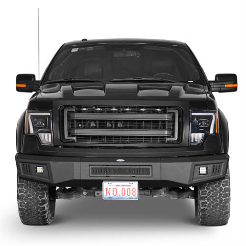 Full Width Front Bumper For 2009-2014 Ford F-150 - Ultralisk4x4-u8212s-2